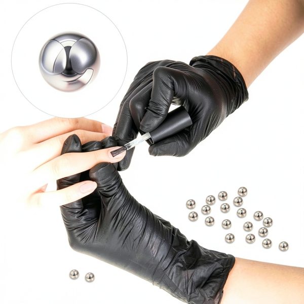 YQQYG 100 PCS Paint Mixing Balls, Small Metal Ball Stainless Steel Bearing Balls for Model Mixing and Stirring of Paint or Nail Polish Shaker (0.19"/5mm)-6