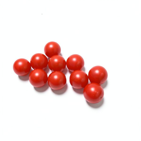 Red Polypropylene PP Smooth Hollow Plastic Balls YCPYC 12mm Sphere-3