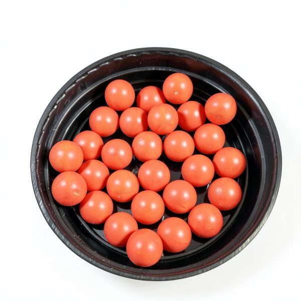 Red Polypropylene PP Smooth Hollow Plastic Balls YCPYC 12mm Sphere-2
