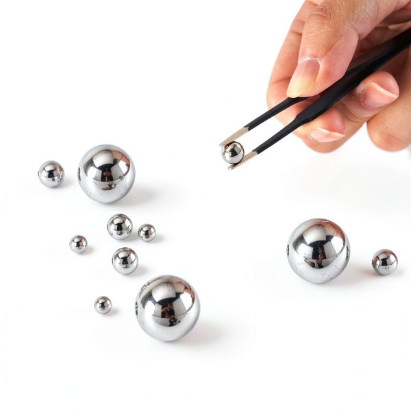 XIKE Stainless Steel Balls 600PCS Kit with Tweezers Case 6 Sizes-2