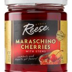 Reese Red Maraschino Cherries with Stems 10oz Pack-0