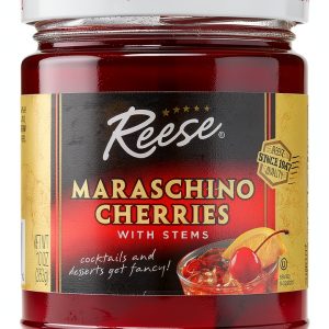 Reese Red Maraschino Cherries with Stems 10oz Pack-0